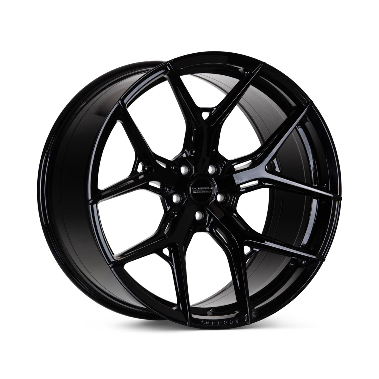 Vossen HF5 Gloss Black Wheel (24x10 5X120 ET +32 DEEP) - Trucks R Us