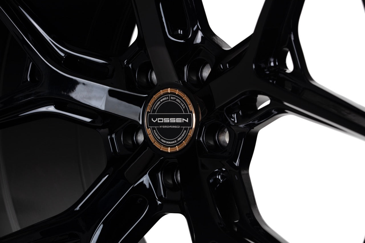 Vossen HF5 Gloss Black Wheel (24x10 5X120 ET +32 DEEP) - Trucks R Us