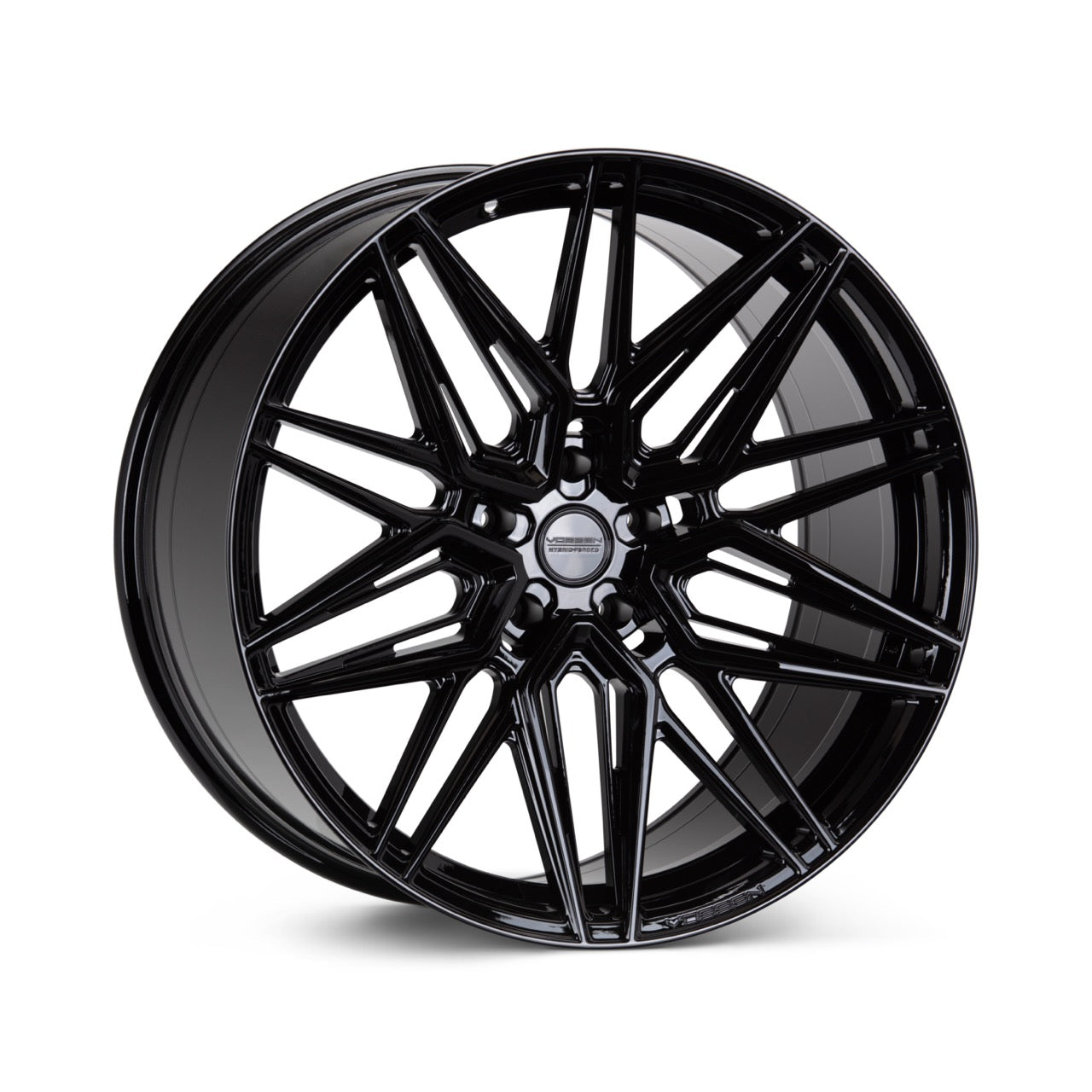 Vossen HF7 Gloss Black Wheel (20X10.5 5X112 ET +25 DEEP) - Trucks R Us