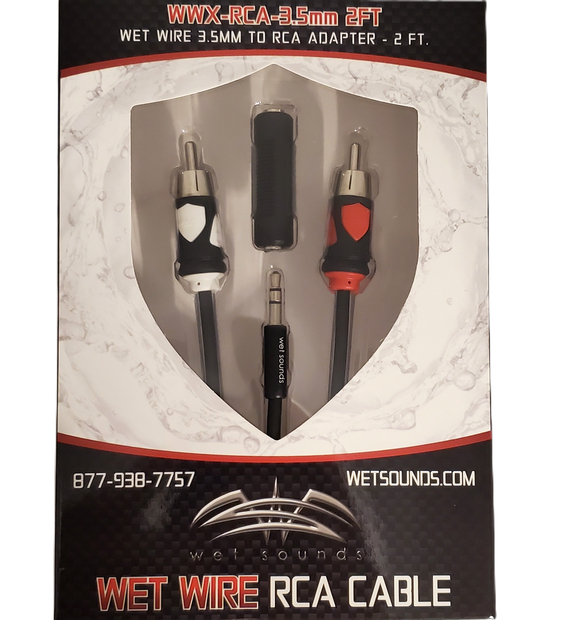WWX-RCA-3.5MM-2FT | RCA to 3.5mm Wet Wire – 2 ft Adapter Cable