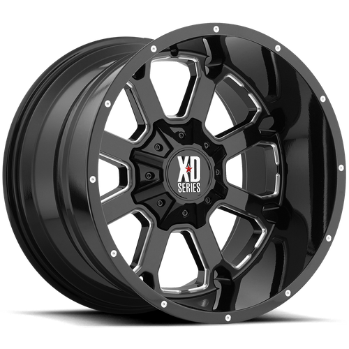 XD825 20X10 6X135/5.5 G-BLK MILL -24MM