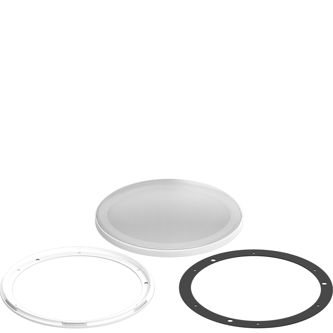 ZERO XY 12 GRILLE-W | ZERO Series 12-inch White Yacht Style XY Subwoofer Grille