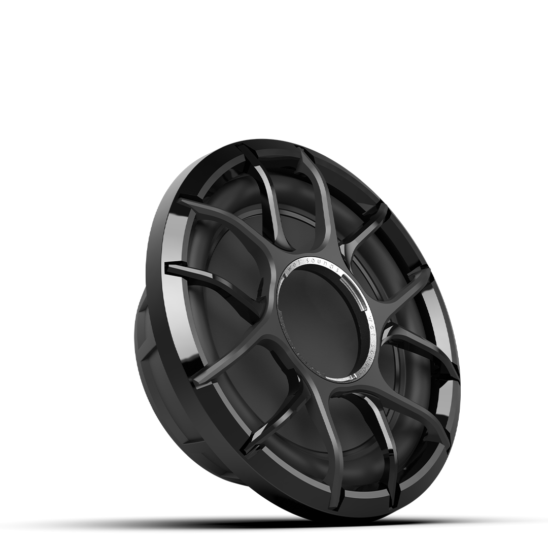 ZERO 10 S4 XZ-B | ZERO Series 10-inch 4Ω High-Output Sealed Enclosure Marine Subwoofer with XZ Black Grille