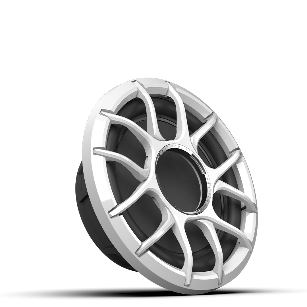 ZERO 10 S4 XZ-W | ZERO Series 10-inch 4Ω High-Output Sealed Enclosure Marine Subwoofer with XZ White Grille