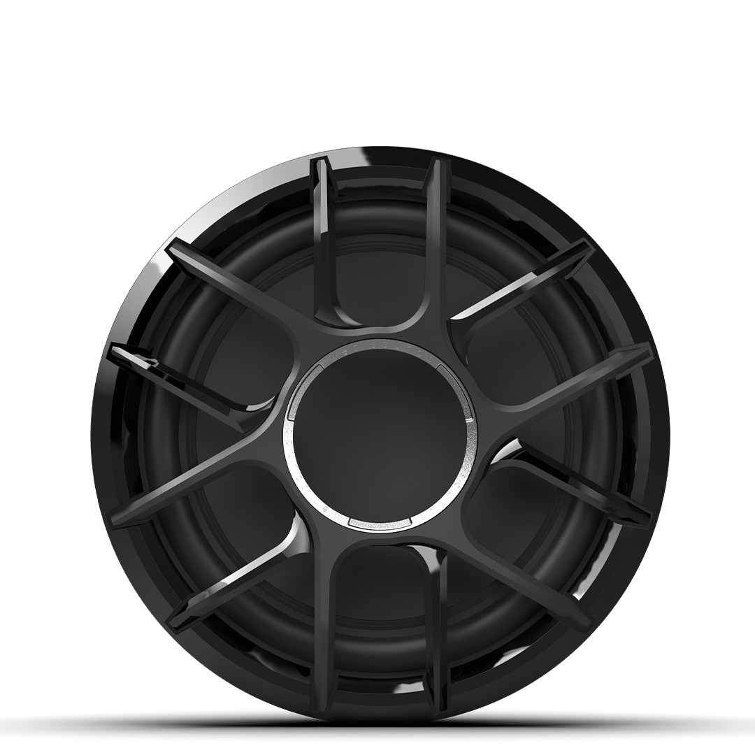 ZERO 12 S4 XZ-B | ZERO Series 12-inch 4Ω High-Output Sealed Enclosure Marine Subwoofer with Black XZ Grille