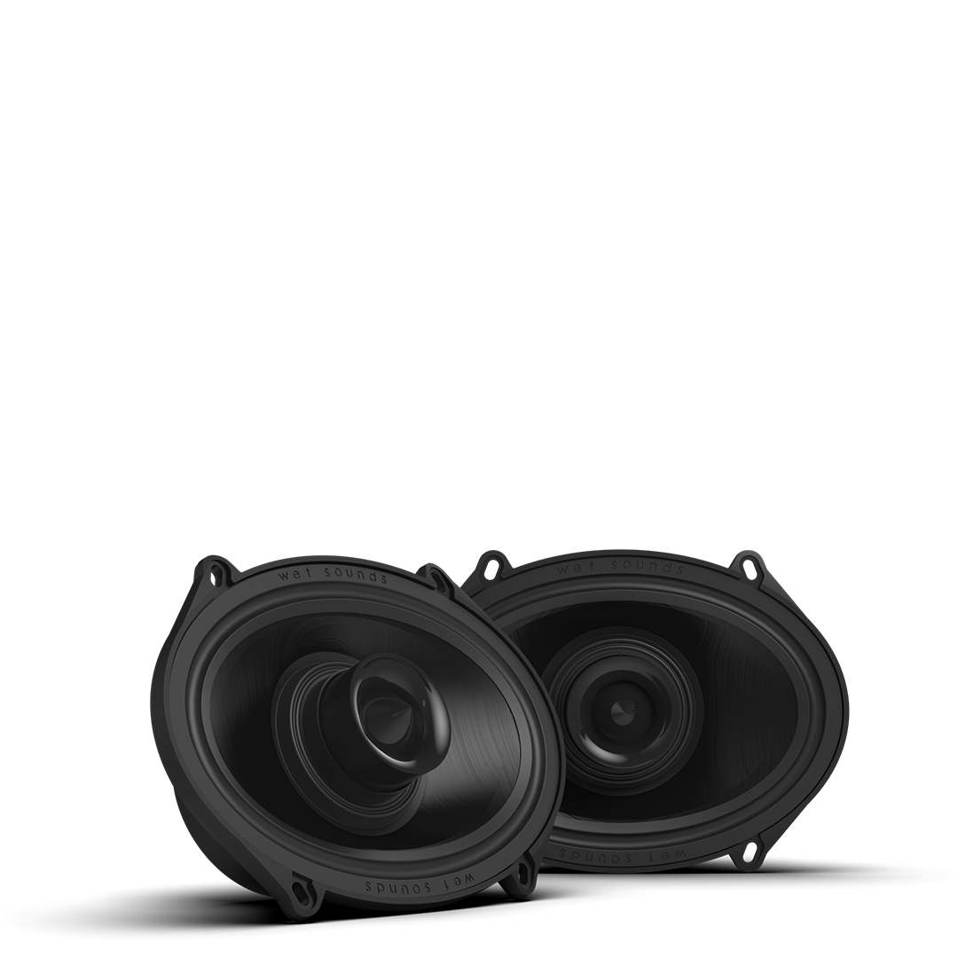 ZERO 57 XZ-B | ZERO Series 5x7 High-Output Component Style Coaxial Speakers with XZ Black Grilles