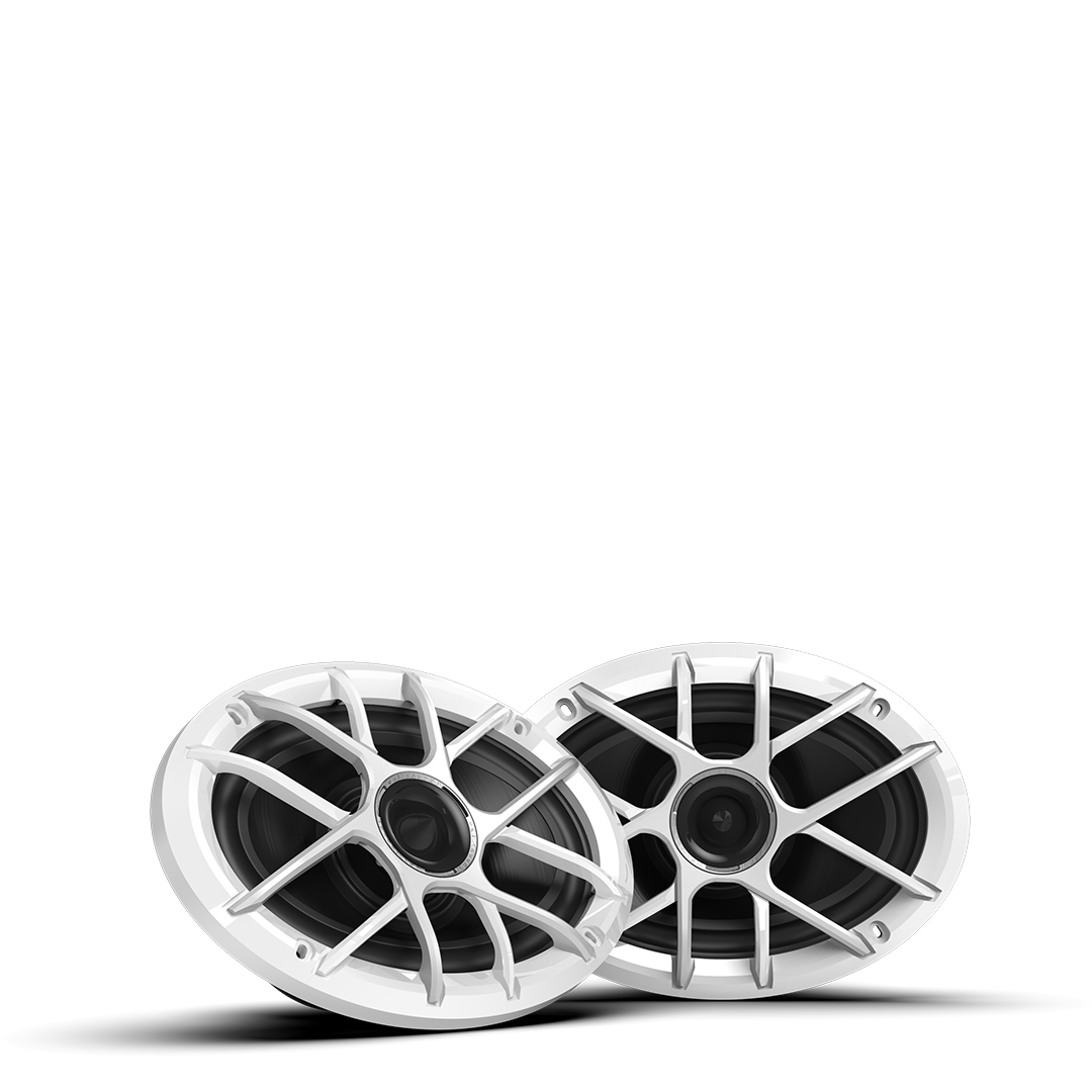 ZERO 69 XZ-W | ZERO Series 6x9 High-Output Marine Coaxial Speakers with XZ White Grilles