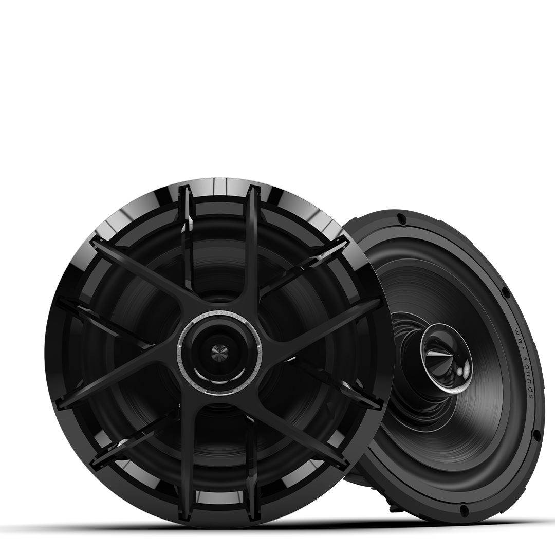 ZERO 8 XZ-B | ZERO Series 8-inch High-Output Component Style Coaxial Speakers with XZ Black Grilles
