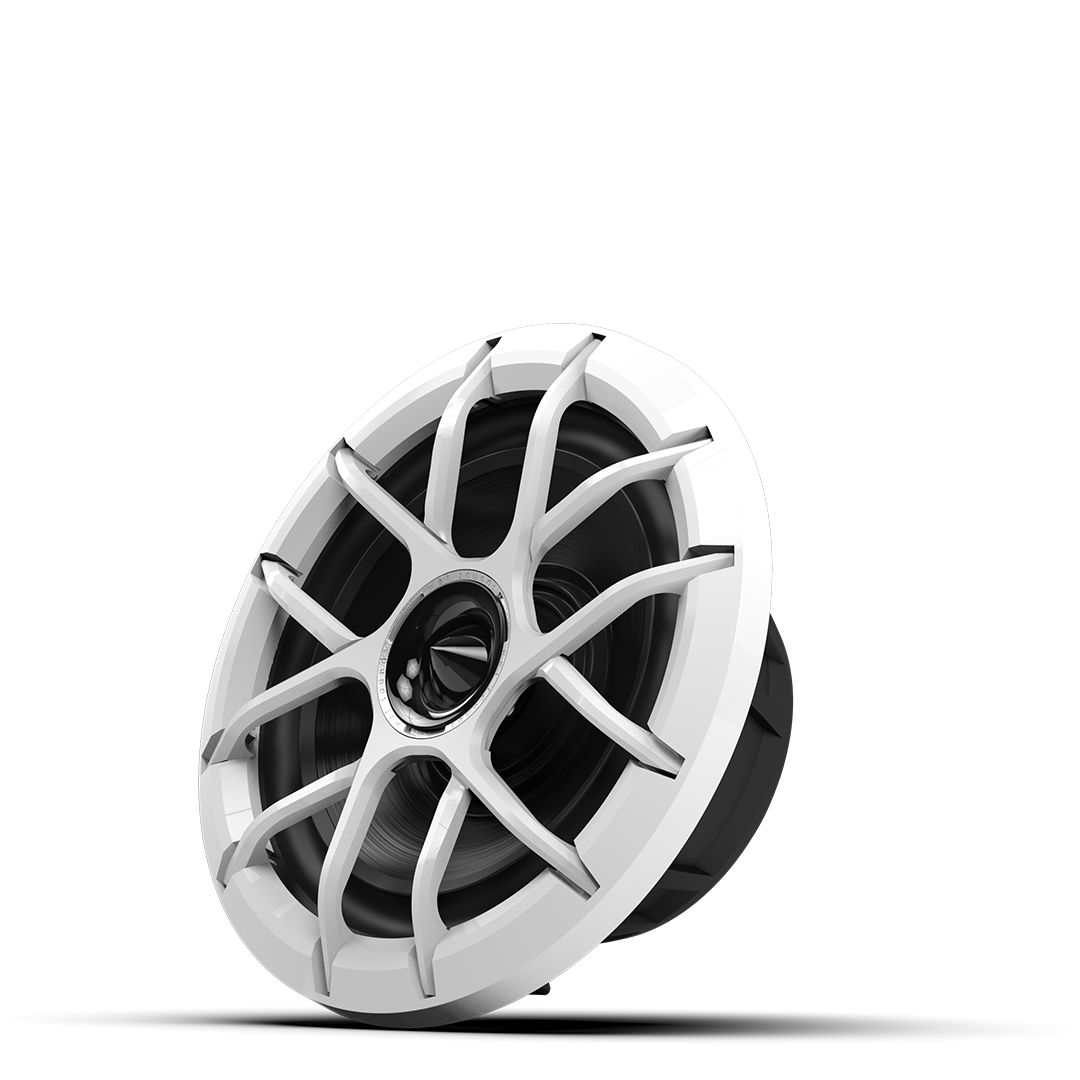 ZERO 8 XZ-W | ZERO Series 8-inch High-Output Component Style Coaxial Speakers with XZ White Grilles