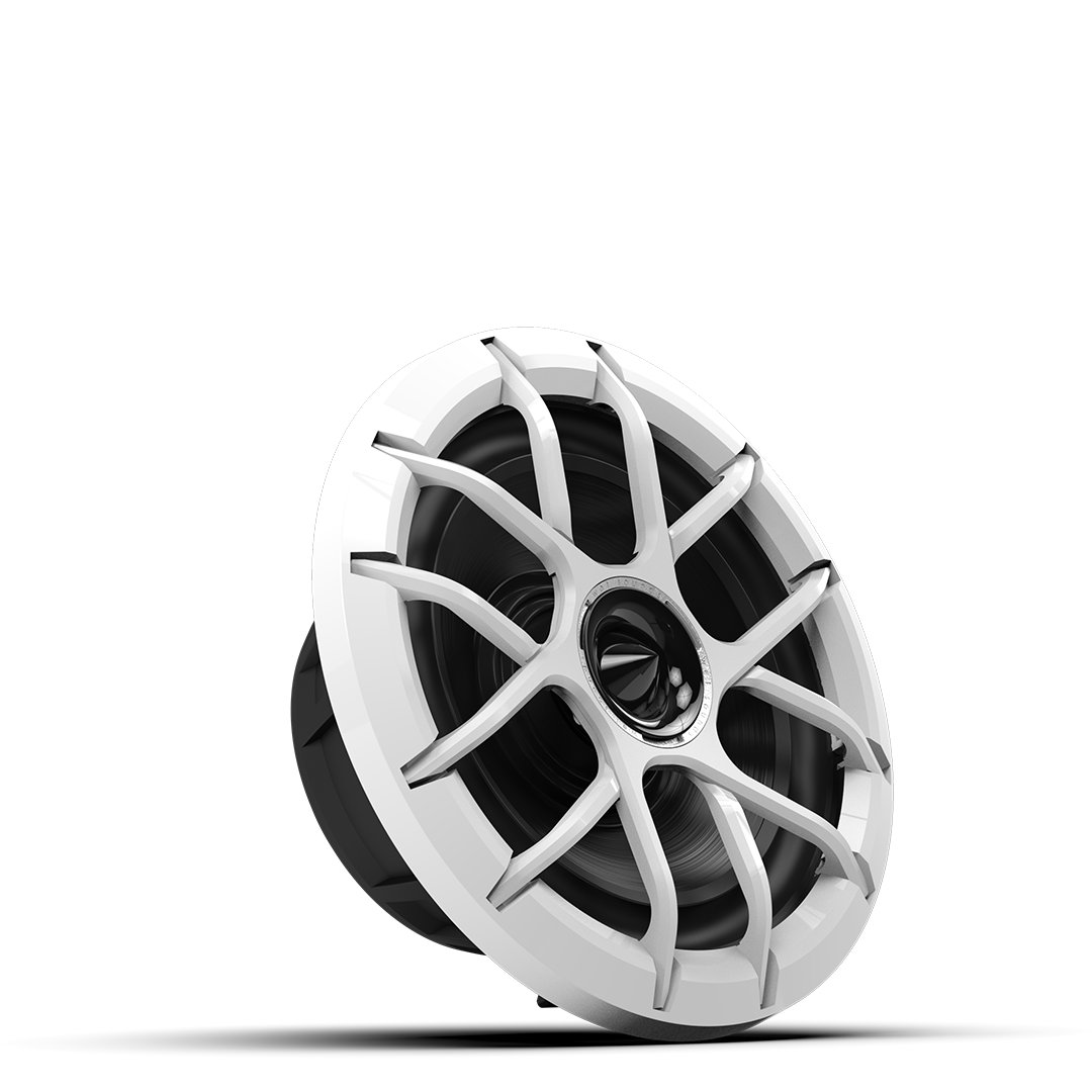 ZERO 8 XZ-W | ZERO Series 8-inch High-Output Component Style Coaxial Speakers with XZ White Grilles