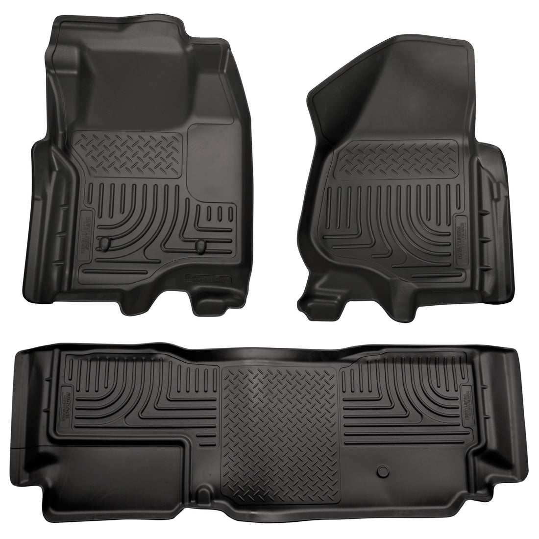 Husky Liners WeatherBeater Front & Second Seat Floor Liners - 3 Piece 98721