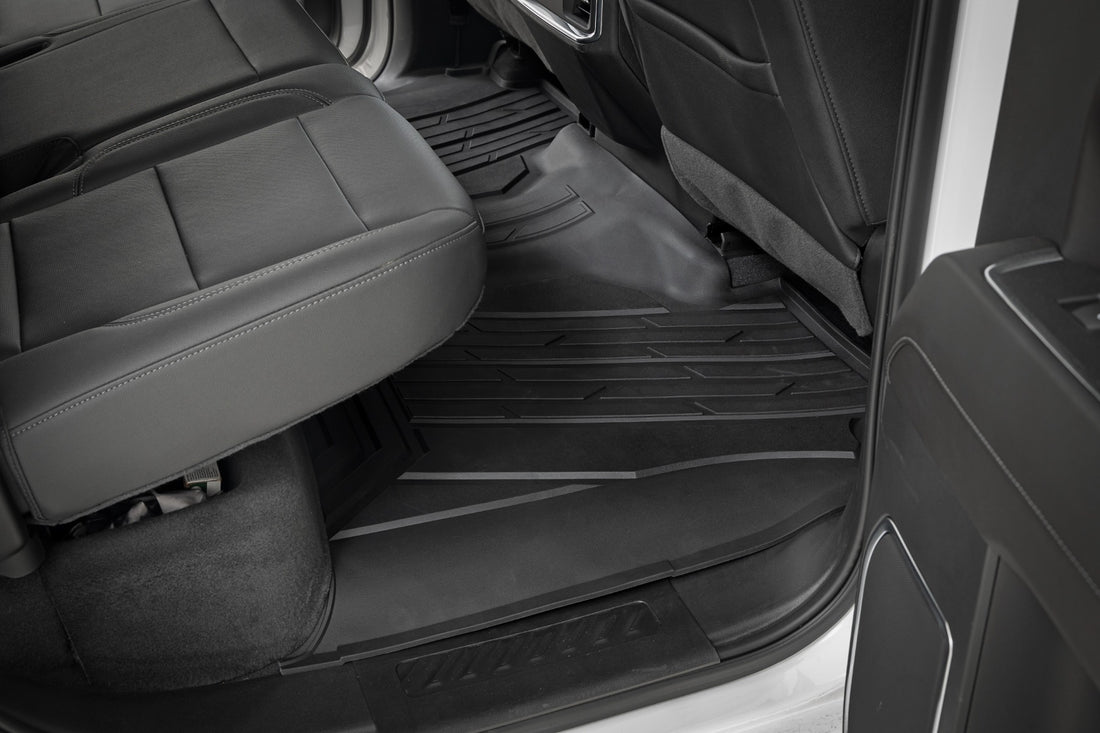 Rough Country Flex-Fit Floor Mats | Chevy/GMC 1500/2500HD/3500HD (19-26 & Refresh)