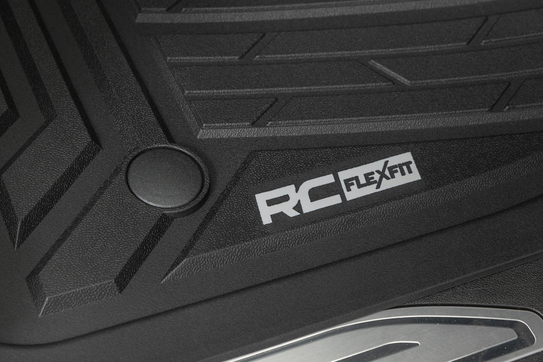 Rough Country Flex-Fit Floor Mats | Chevy/GMC 1500/2500HD/3500HD (19-26 & Refresh)
