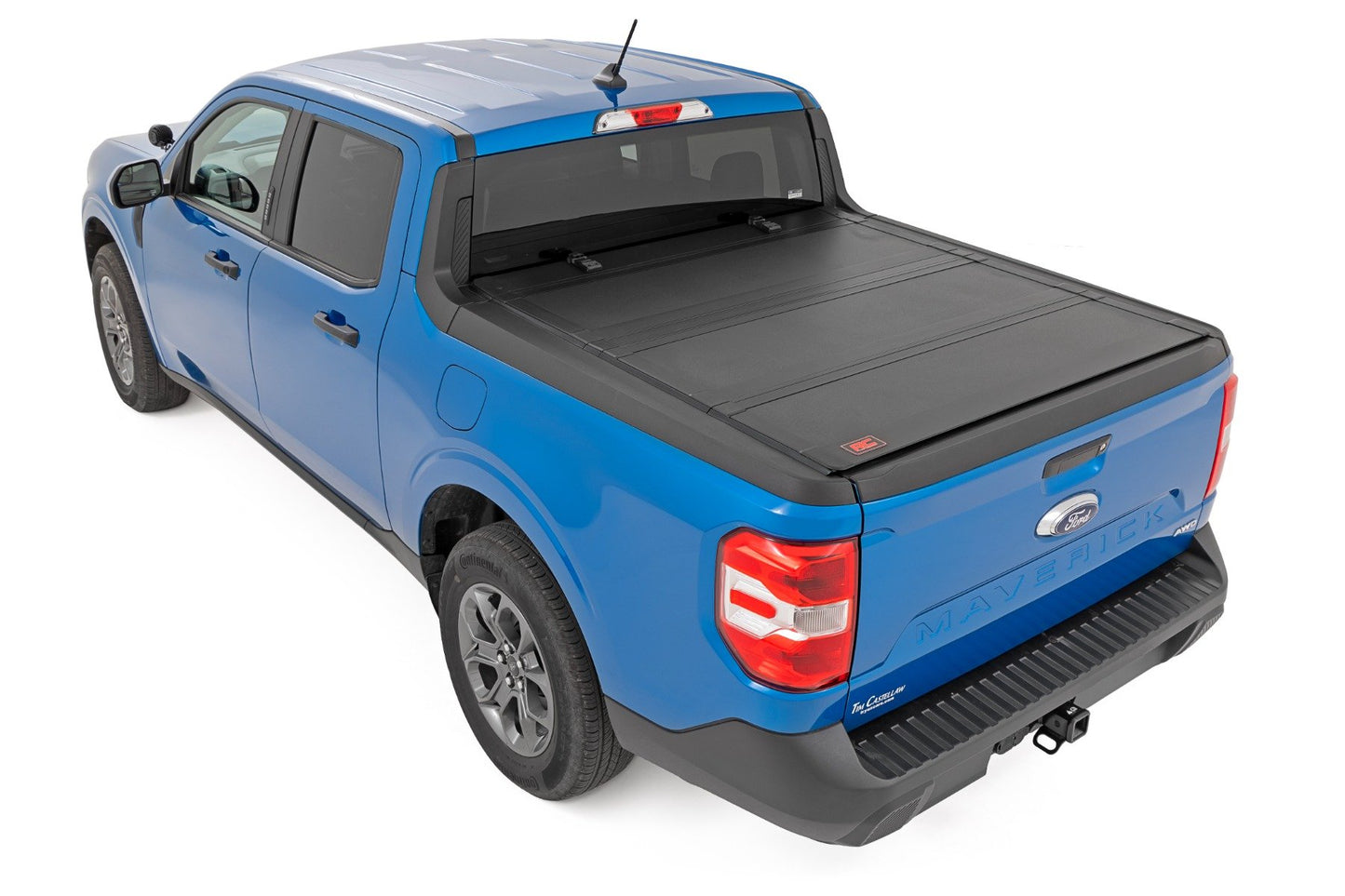 Rough Country (49254500) Hard Tri-Fold Flip Up Bed Cover | 4'6" Bed | Ford Maverick 2WD/4WD (22-24)