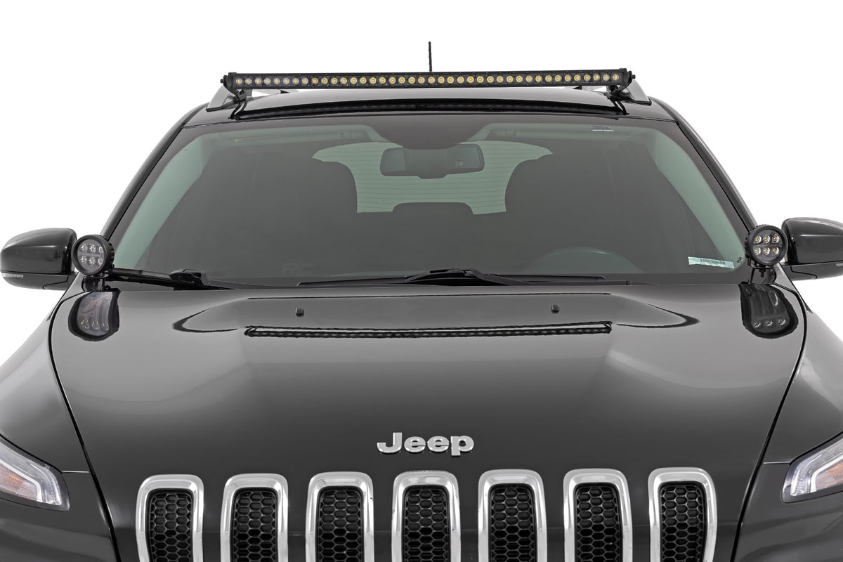 Rough Country LED Ditch Light Kit | Jeep Cherokee KL (2014-2021)