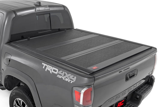 Rough Country (47420600A) Hard Low Profile Bed Cover | 6' Bed | Toyota Tacoma 2WD/4WD (2016-2023)