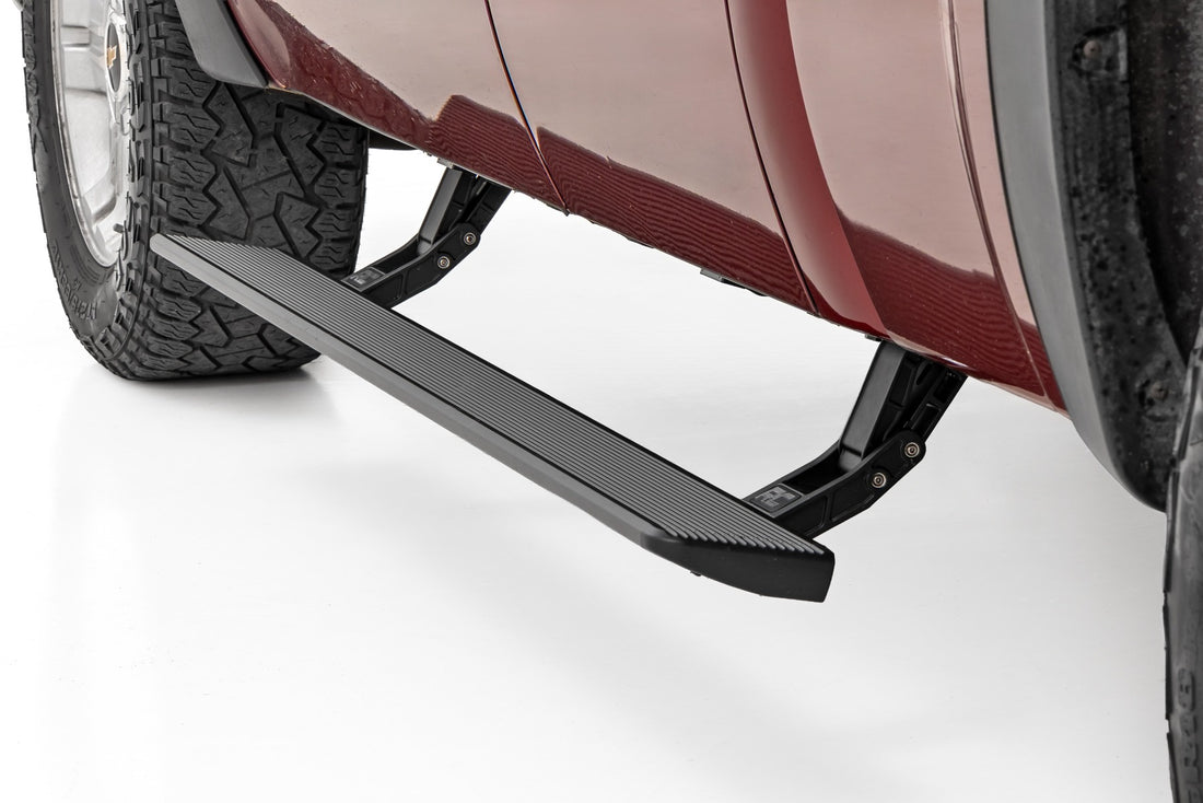 Rough Country Power Running Boards | HT-Series | Chevy/GMC 1500/2500HD/3500HD 2WD/4WD - Double Cab