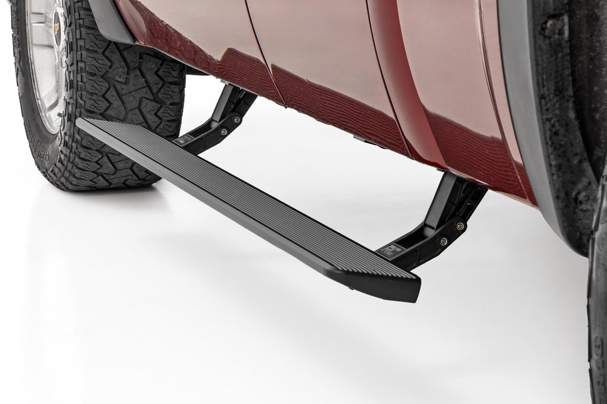 Rough Country Power Running Boards | HT-Series | Chevy/GMC 1500/2500HD/3500HD 2WD/4WD - Double Cab