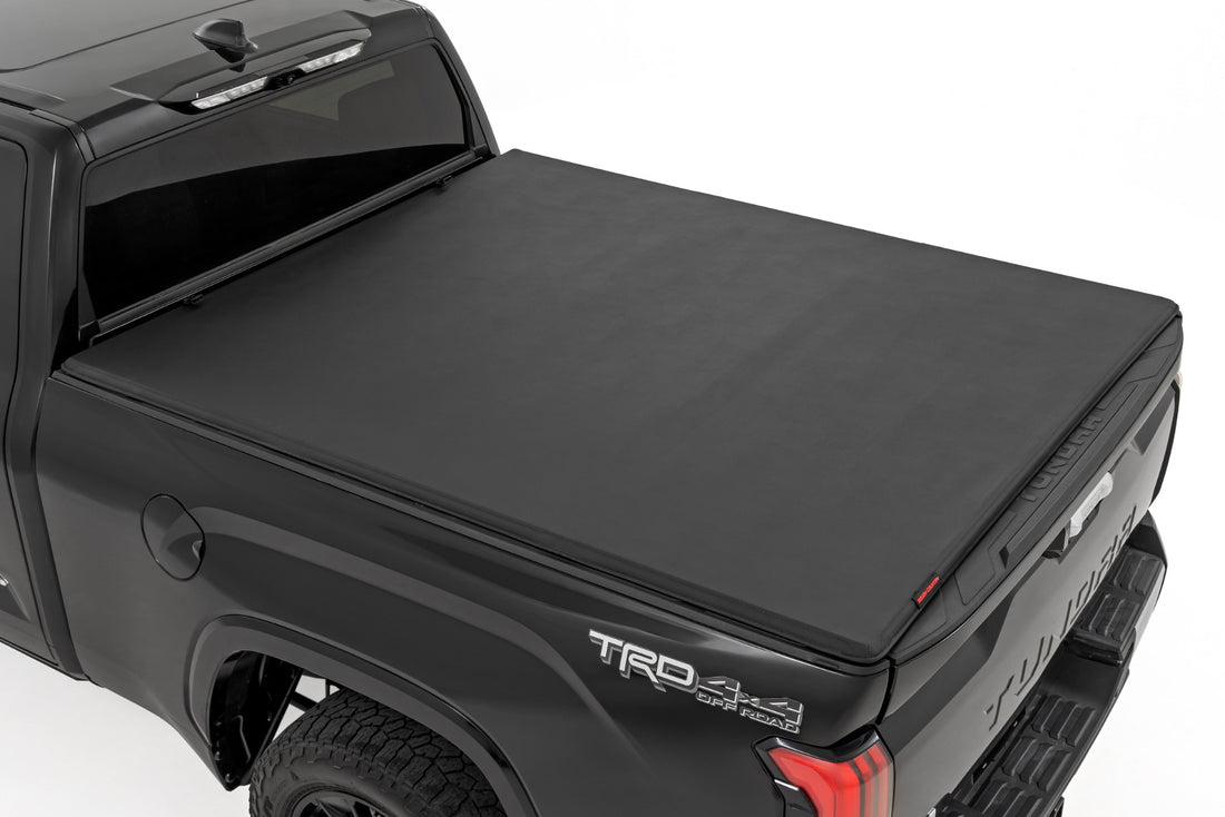 Rough Country Soft Tri-Fold Bed Cover | Toyota Tundra 2WD/4WD (2022-2026) - 6'7" Bed