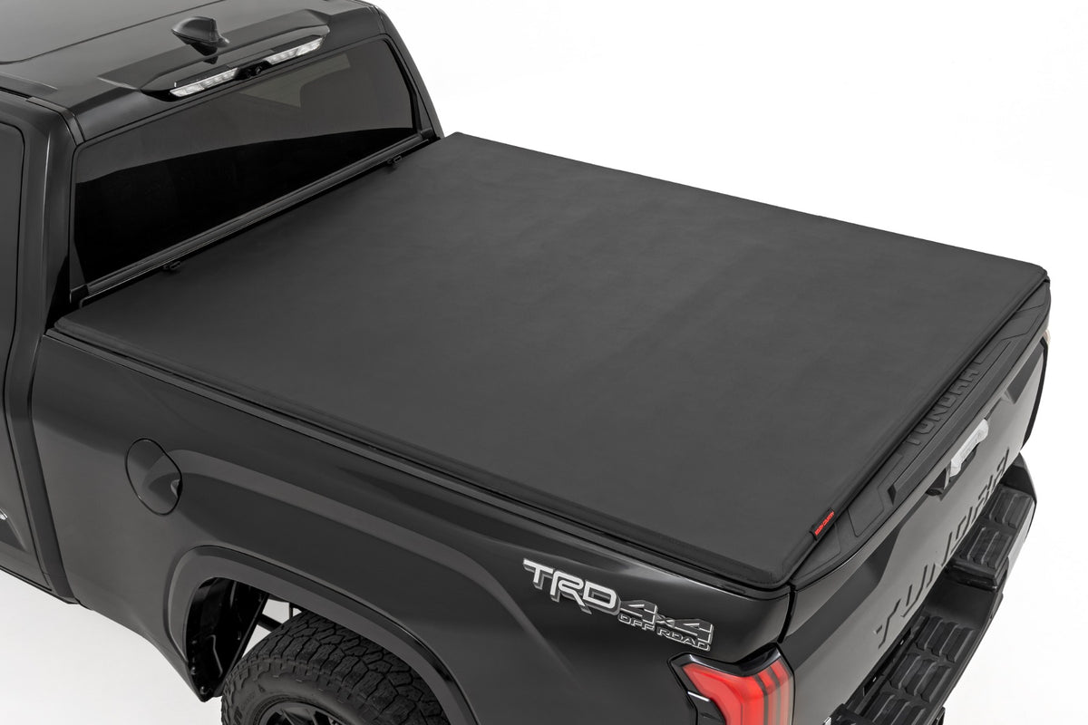 Rough Country Soft Tri-Fold Bed Cover | Toyota Tundra 2WD/4WD (2022-2026) - 6'7" Bed