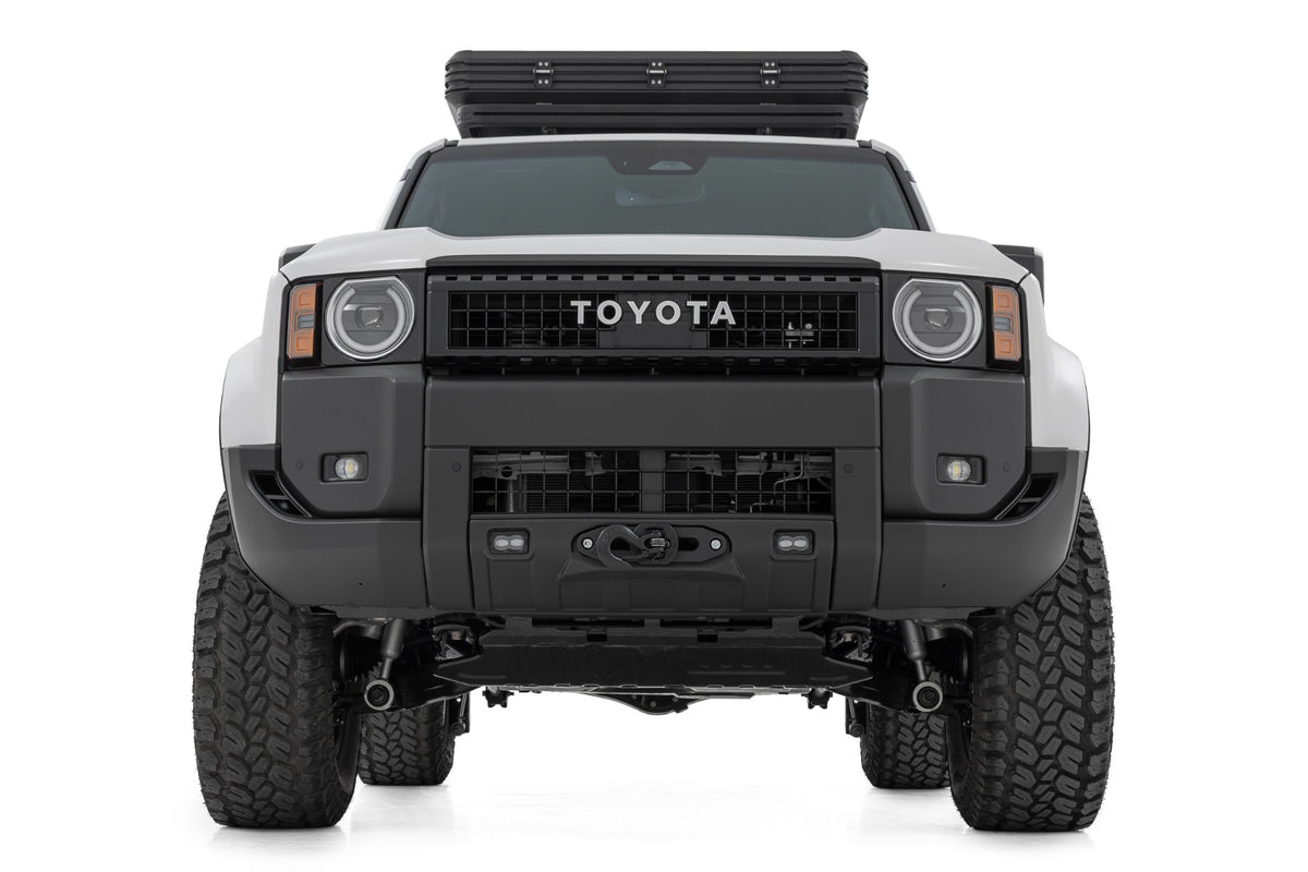 Rough Country FXS Hidden Winch Mount With LED Fog Lights | Toyota Land Cruiser 4WD (2024-2026)