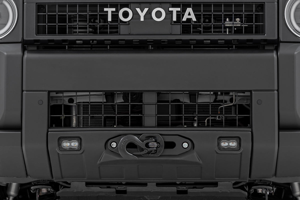 Rough Country FXS Hidden Winch Mount With LED Fog Lights | Toyota Land Cruiser 4WD (2024-2026)