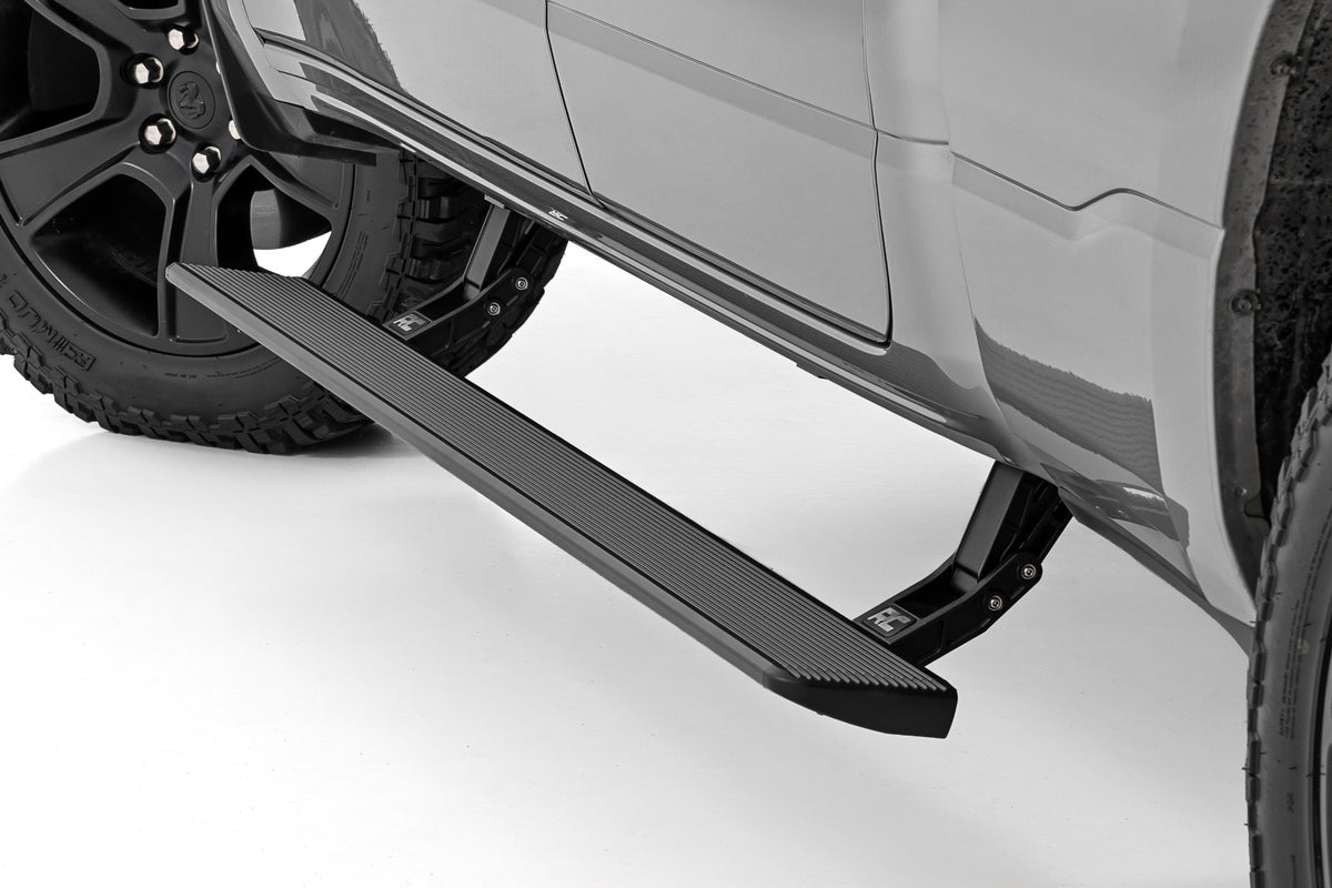 Rough Country Power Running Boards | HT-Series | Ram 1500 (19-26)/1500 TRX (21-24) - Quad Cab