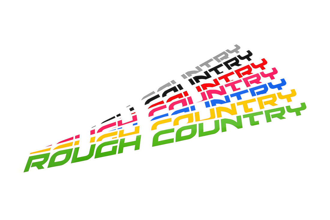 Rough Country Fender Decal (27in) - Matte Black