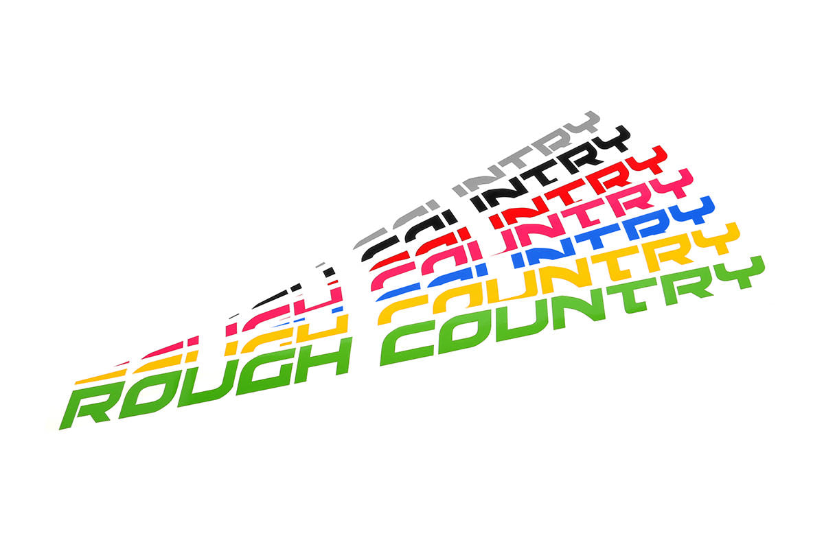 Rough Country Fender Decal (27in) - Matte Black