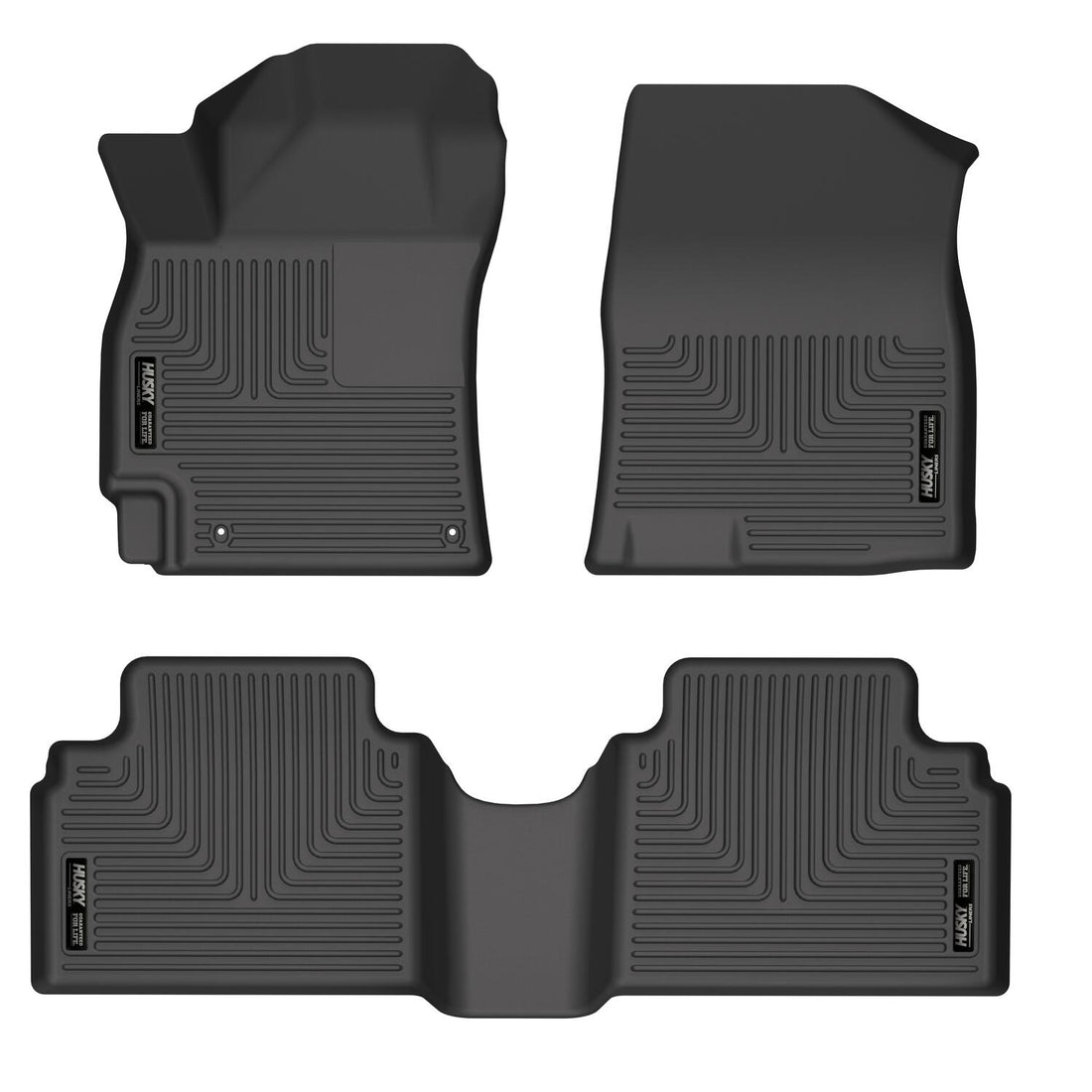 Husky Liners WeatherBeater Front & Second Seat Floor Liners - 3 Piece Fits 2021-2026 Hyundai Elantra