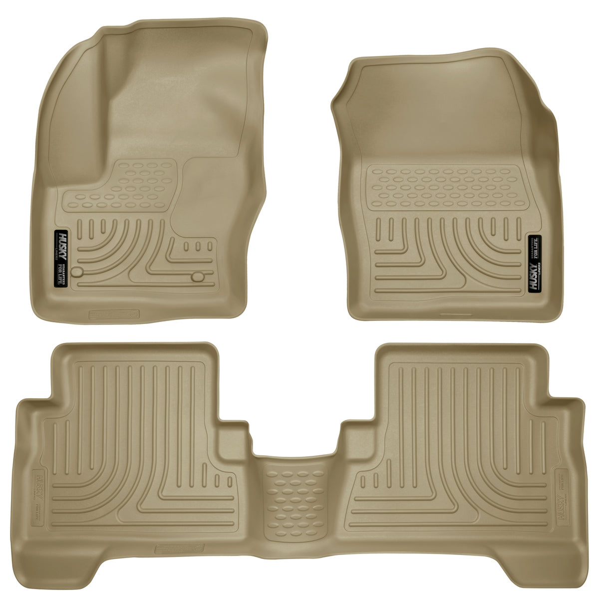 Husky Liners WeatherBeater Front & Second Seat Floor Liners - 3 Piece 99743