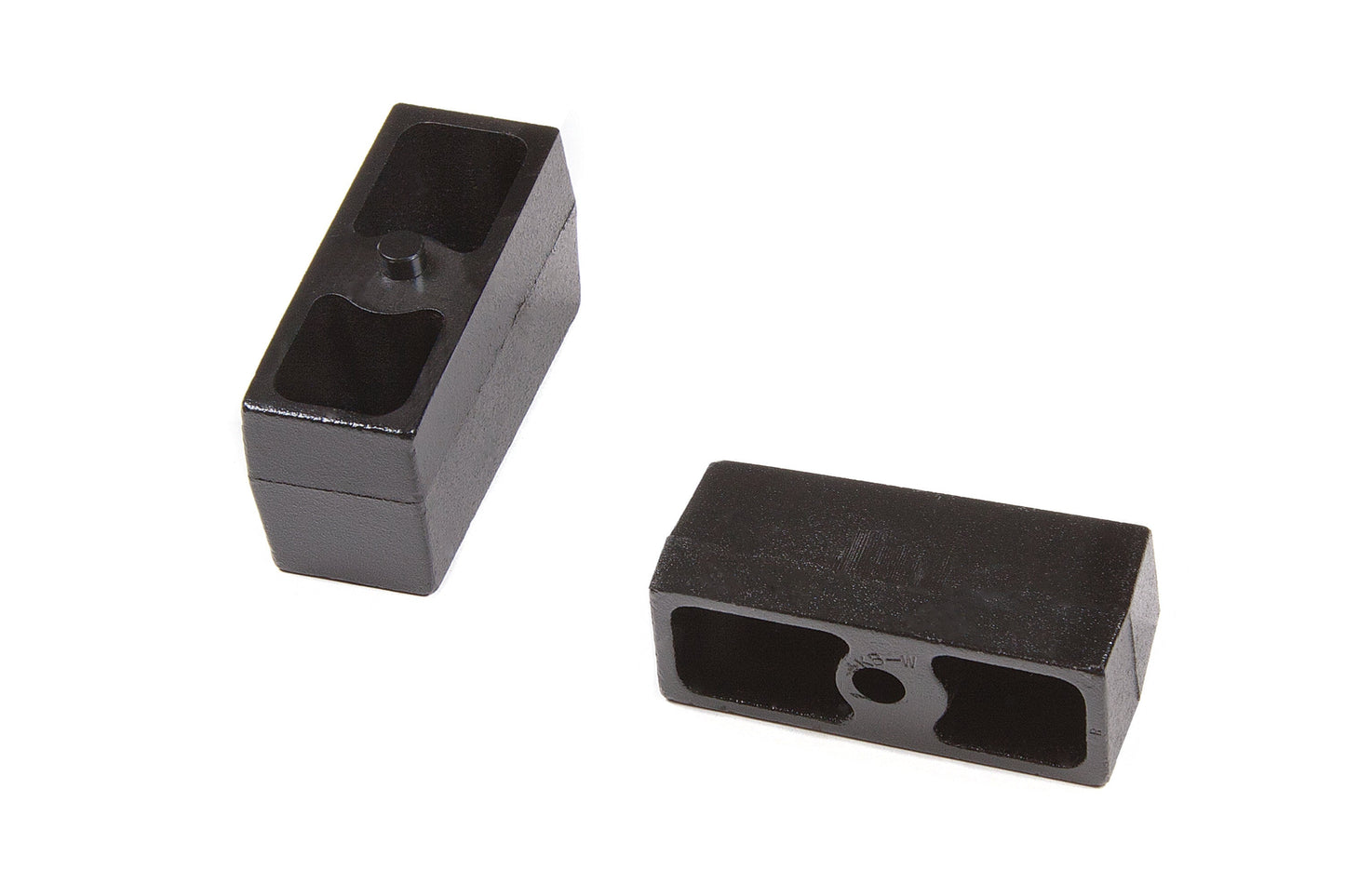 BDS Suspension Rear Lift Blocks - 9/16 in Pin - Cast Iron | 2 Inch Lift | Universal Fitment