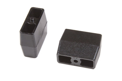 BDS Suspension Rear Lift Blocks - Flat - 5/8 in Pin - Cast Iron | 5 Inch Lift | Universal Fitment