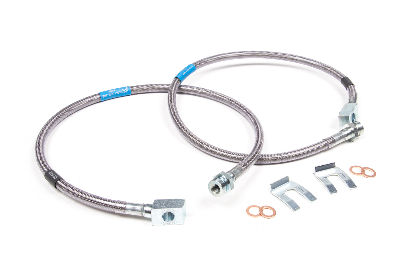 BDS Suspension Front Brake Line Set | Stainless Steel | Fits 6 Inch Lift | Chevy/GMC Truck and SUV (88-98)