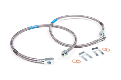 BDS Suspension Front Brake Line Set | Stainless Steel | Fits 6 Inch Lift | Chevy/GMC Truck and SUV (88-98)