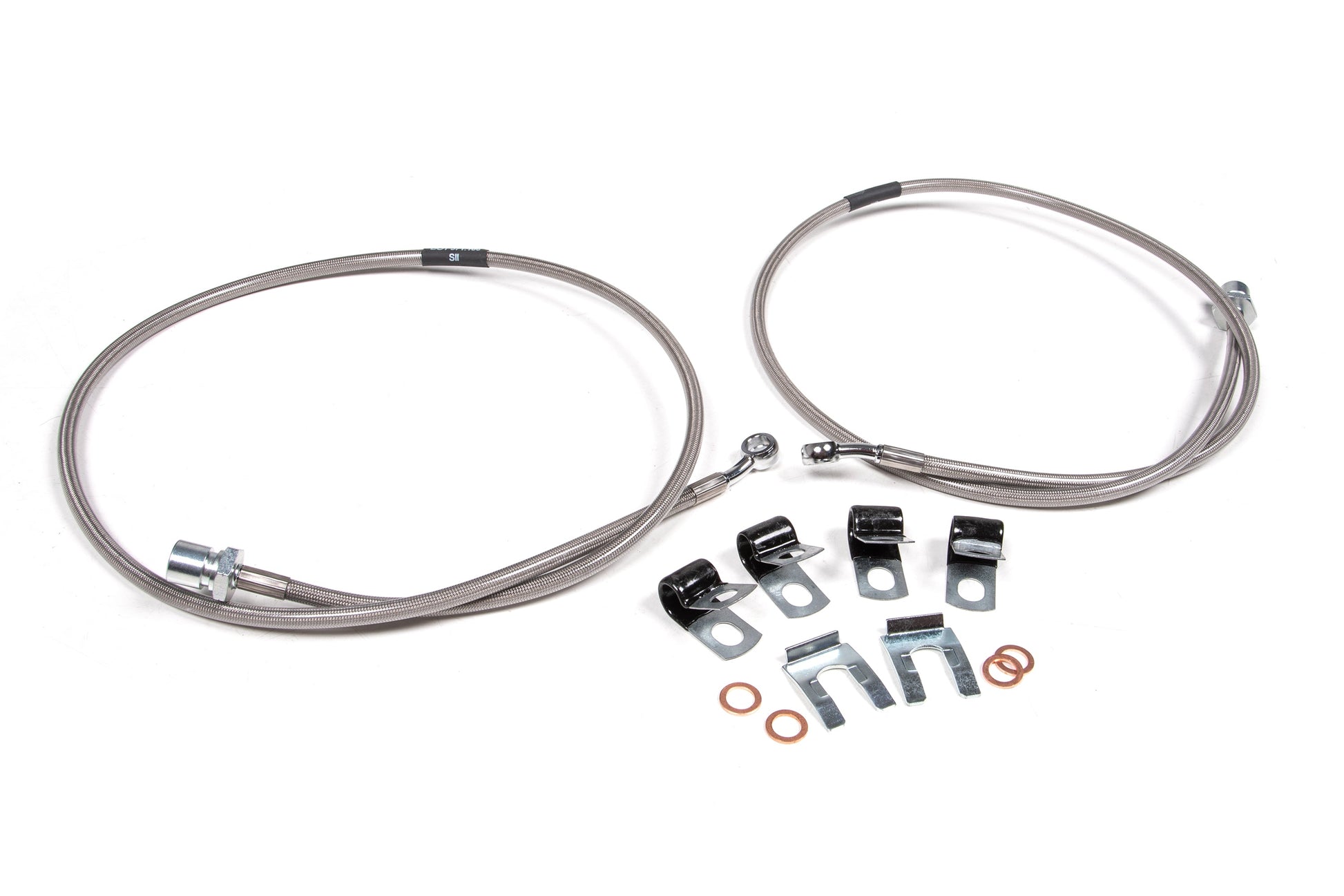 BDS Suspension Front Brake Line Set | Stainless Steel | Fits 4-8 Inch Lift | Ram 2500 (14-23) and 3500 (13-23) 4WD - Trucks R Us