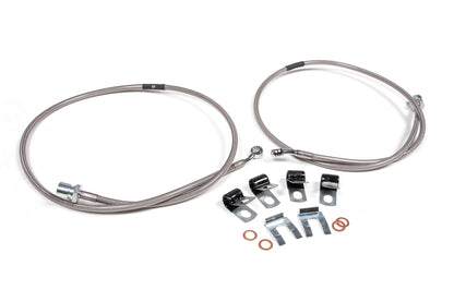 BDS Suspension Front Brake Line Set | Stainless Steel | Fits 4-8 Inch Lift | Ram 2500 (14-23) and 3500 (13-23) 4WD