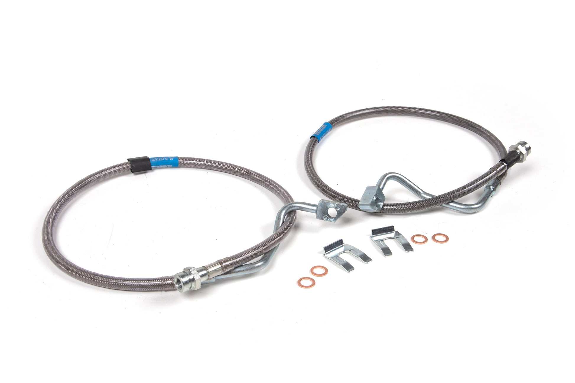 BDS Suspension Front Brake Line Set | Stainless Steel | Fits 6-8 Inch Lift | Ford F250/F350 Super Duty (08-10) 4WD - Trucks R Us