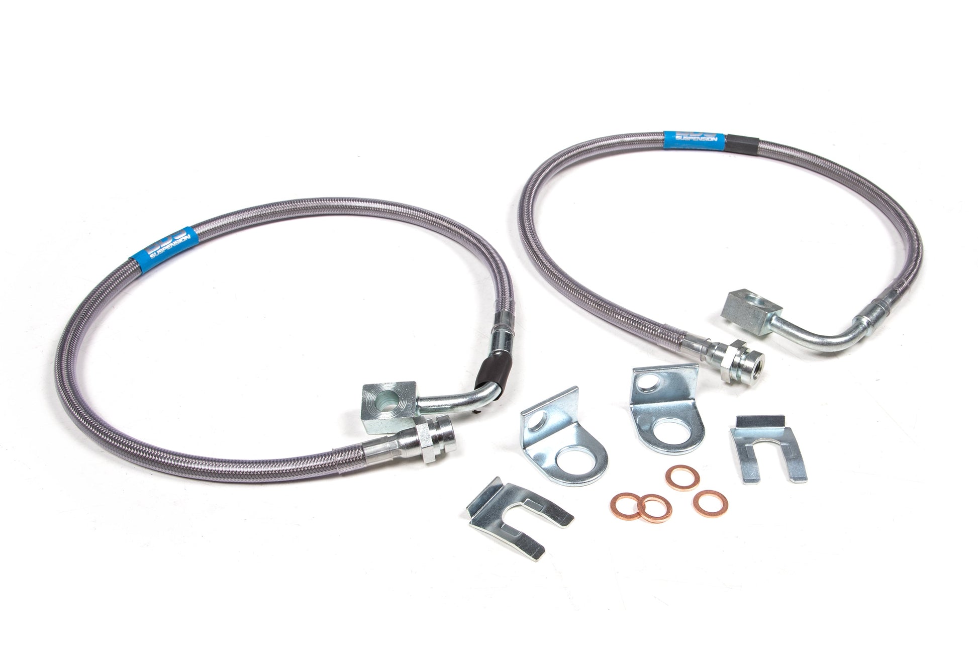 BDS Suspension Rear Brake Line Set | Stainless Steel | Fits 4-6.5 Inch Lift | Jeep Wrangler JK (07-18) - Trucks R Us