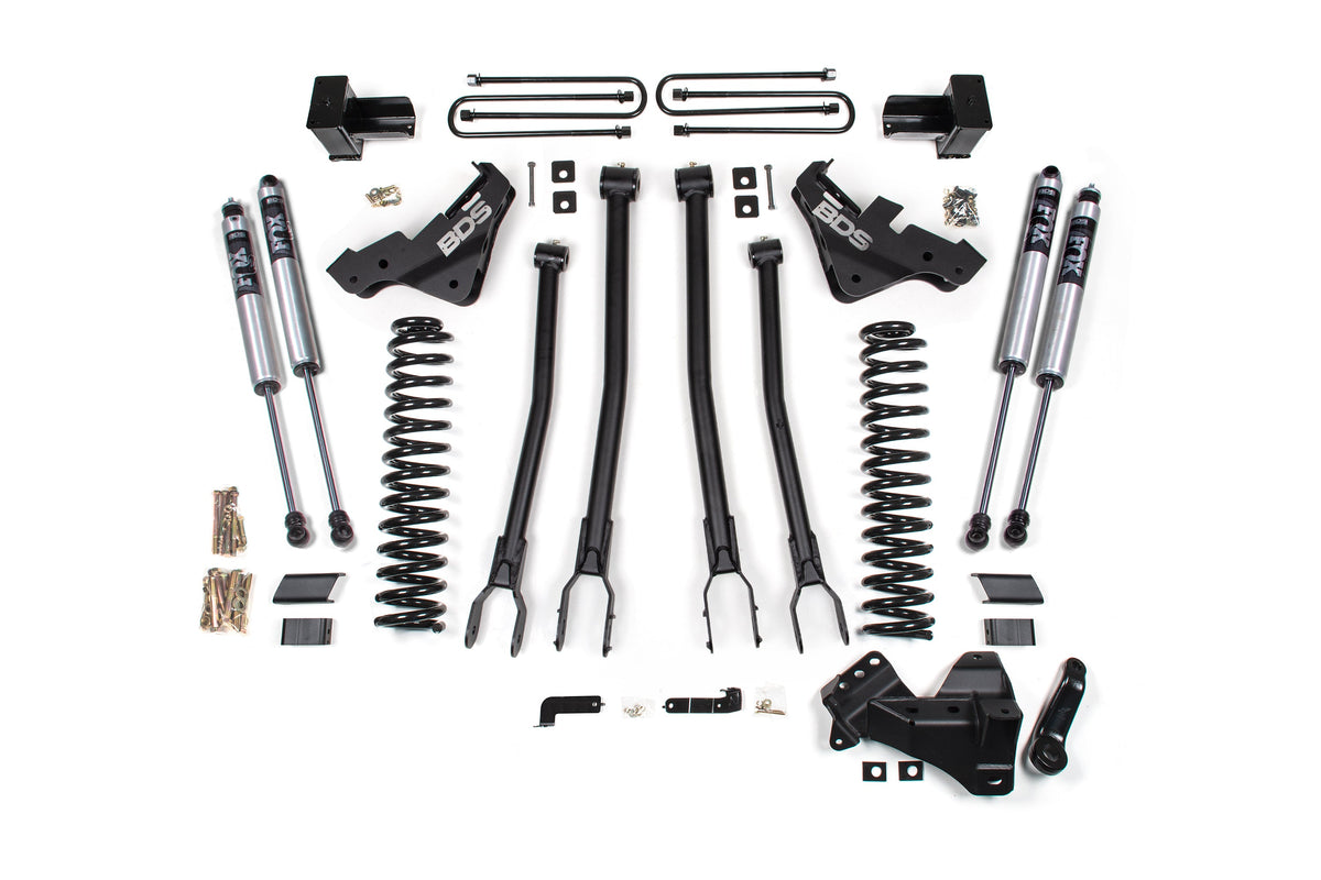 BDS Suspension 4 Inch Lift Kit w/ 4-Link | Ford F450 Super Duty (20-22) 4WD