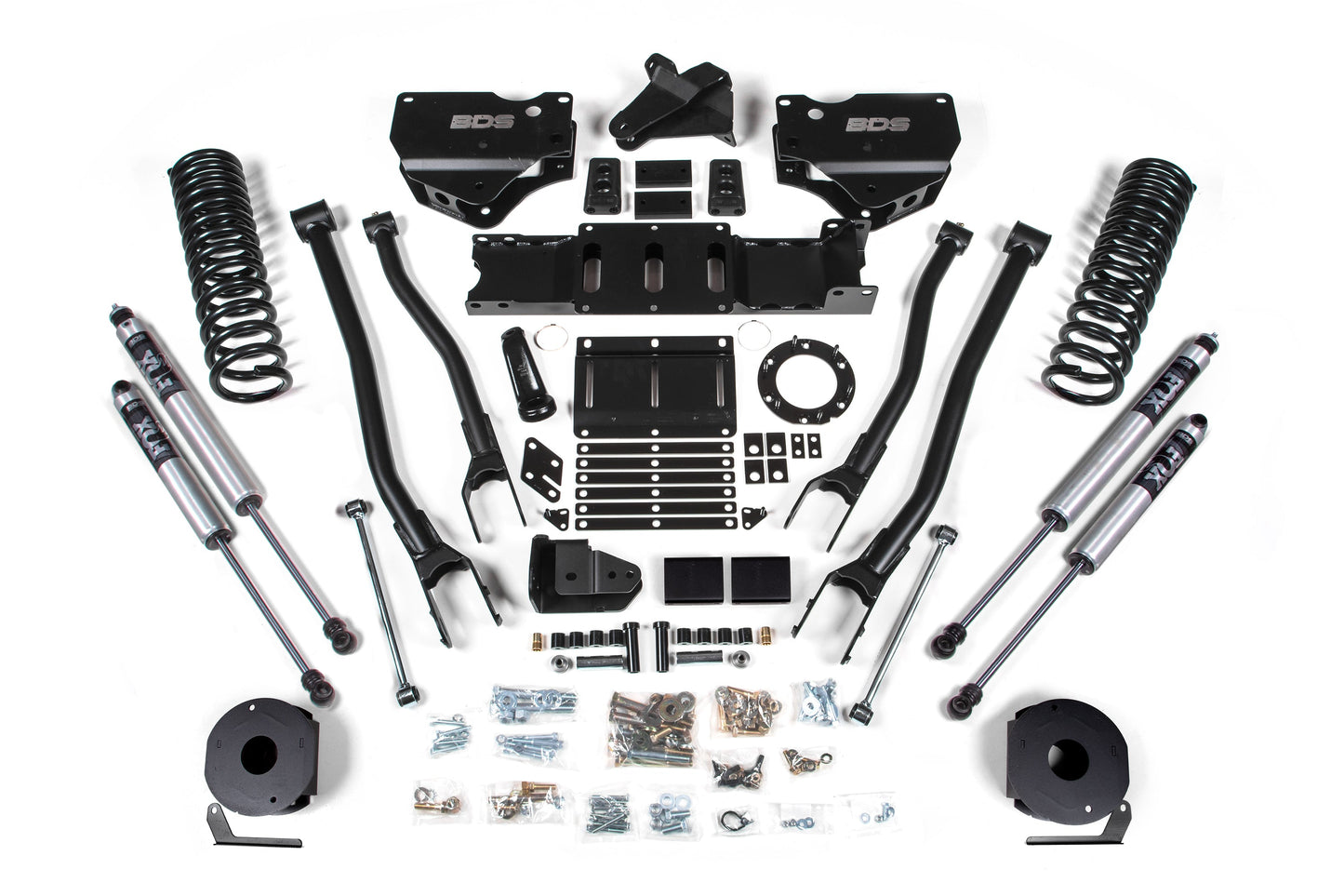 BDS Suspension 4 Inch Lift Kit w/ 4-Link | Ram 2500 w/ Rear Air Ride (19-24) 4WD | Diesel