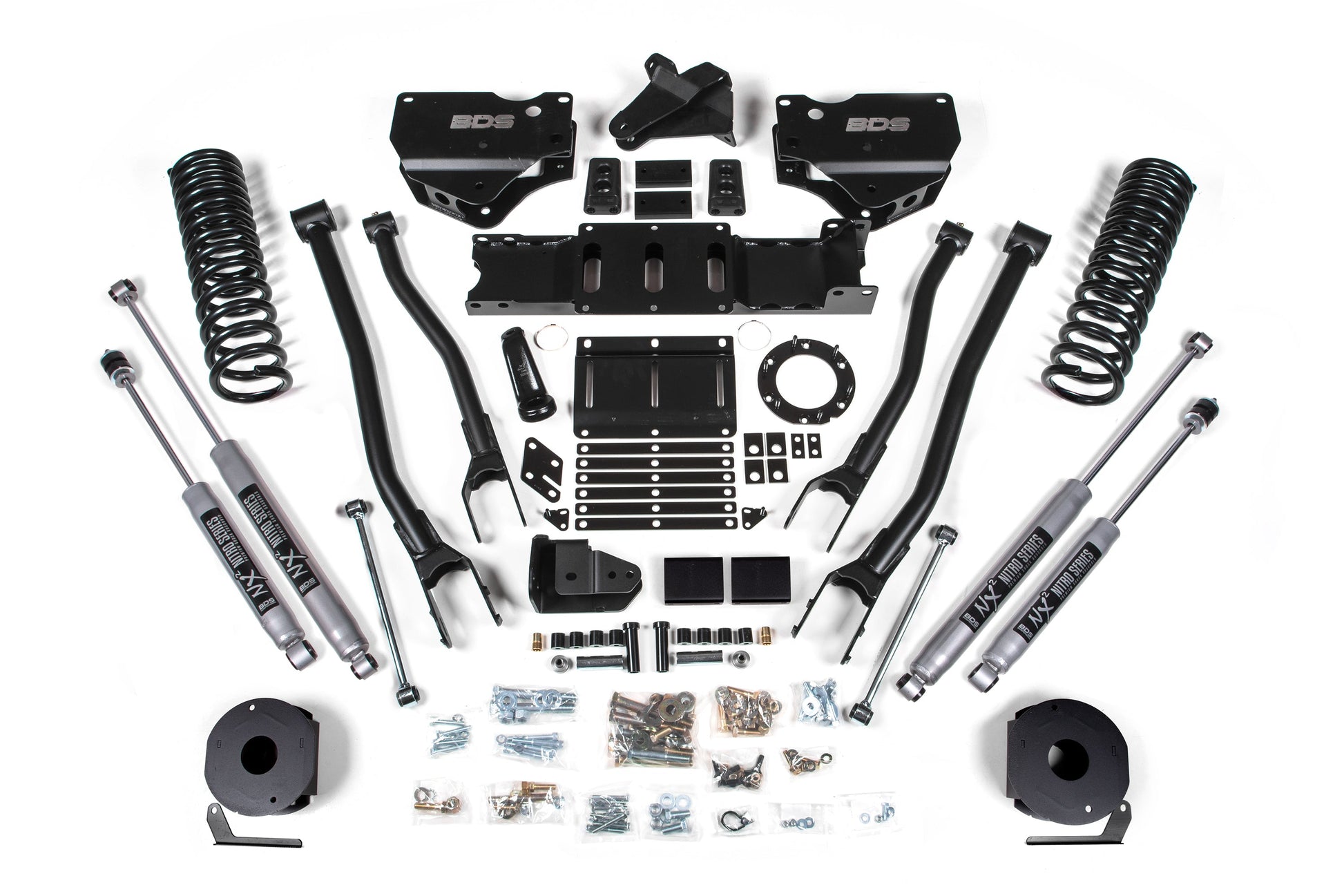 BDS Suspension 4 Inch Lift Kit w/ 4-Link | Ram 2500 w/ Rear Air Ride (19-24) 4WD | Diesel - Trucks R Us