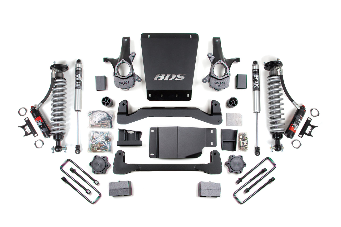 BDS Suspension 4 Inch Lift Kit | FOX Performance Elite Coil-Over | Chevy Silverado or GMC Sierra 1500 (07-13) 4WD