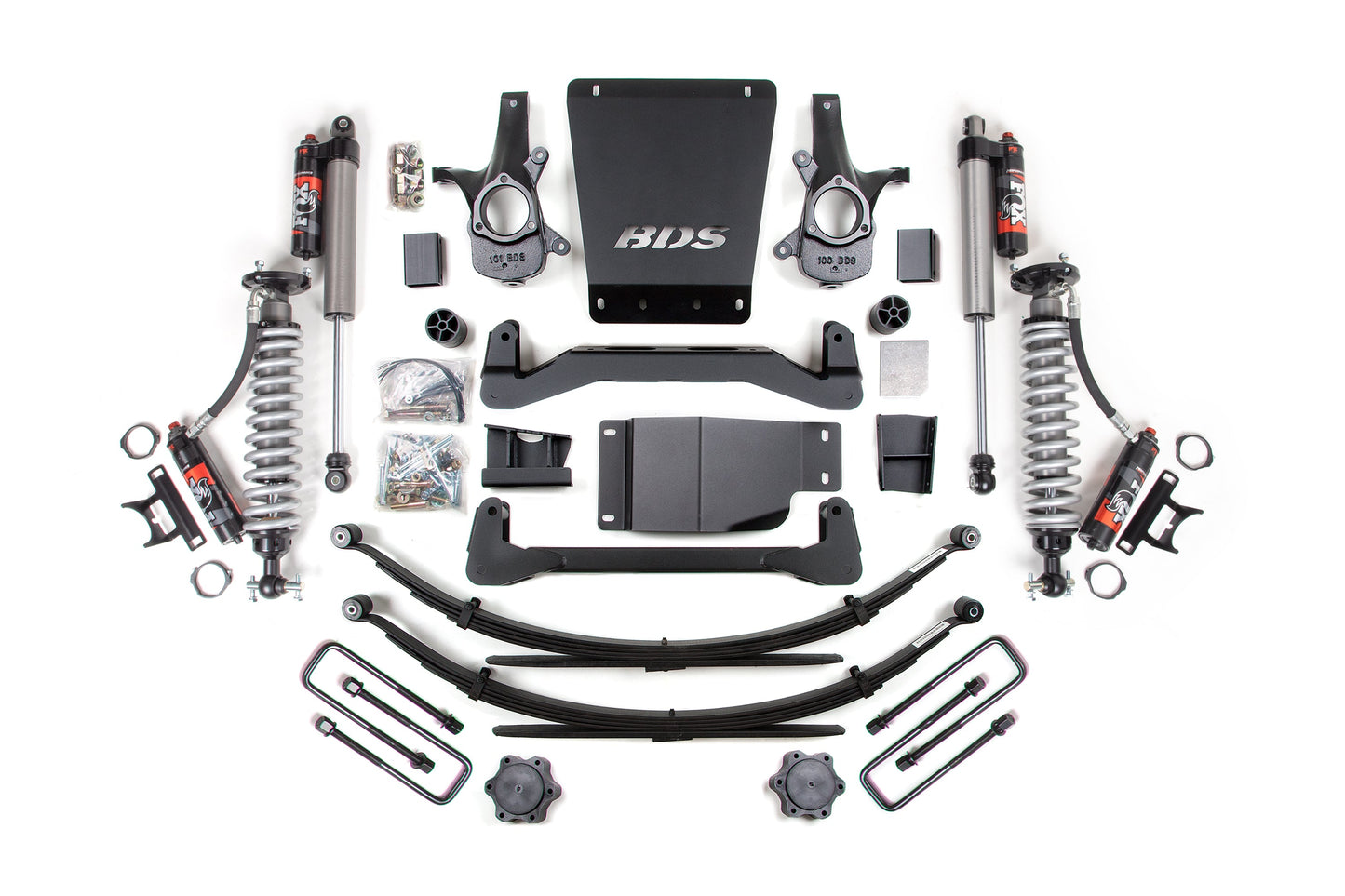 BDS Suspension 4 Inch Lift Kit | FOX Performance Elite Coil-Over | Chevy Silverado or GMC Sierra 1500 (07-13) 4WD
