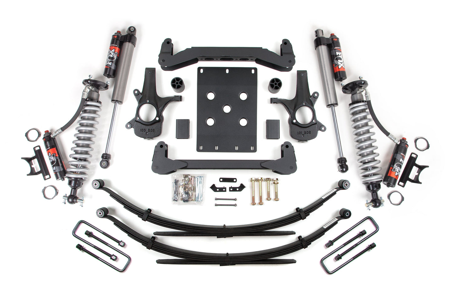 BDS Suspension 4 Inch Lift Kit | FOX Performance Elite Coil-Over | Chevy Silverado or GMC Sierra 1500 (07-13) 2WD
