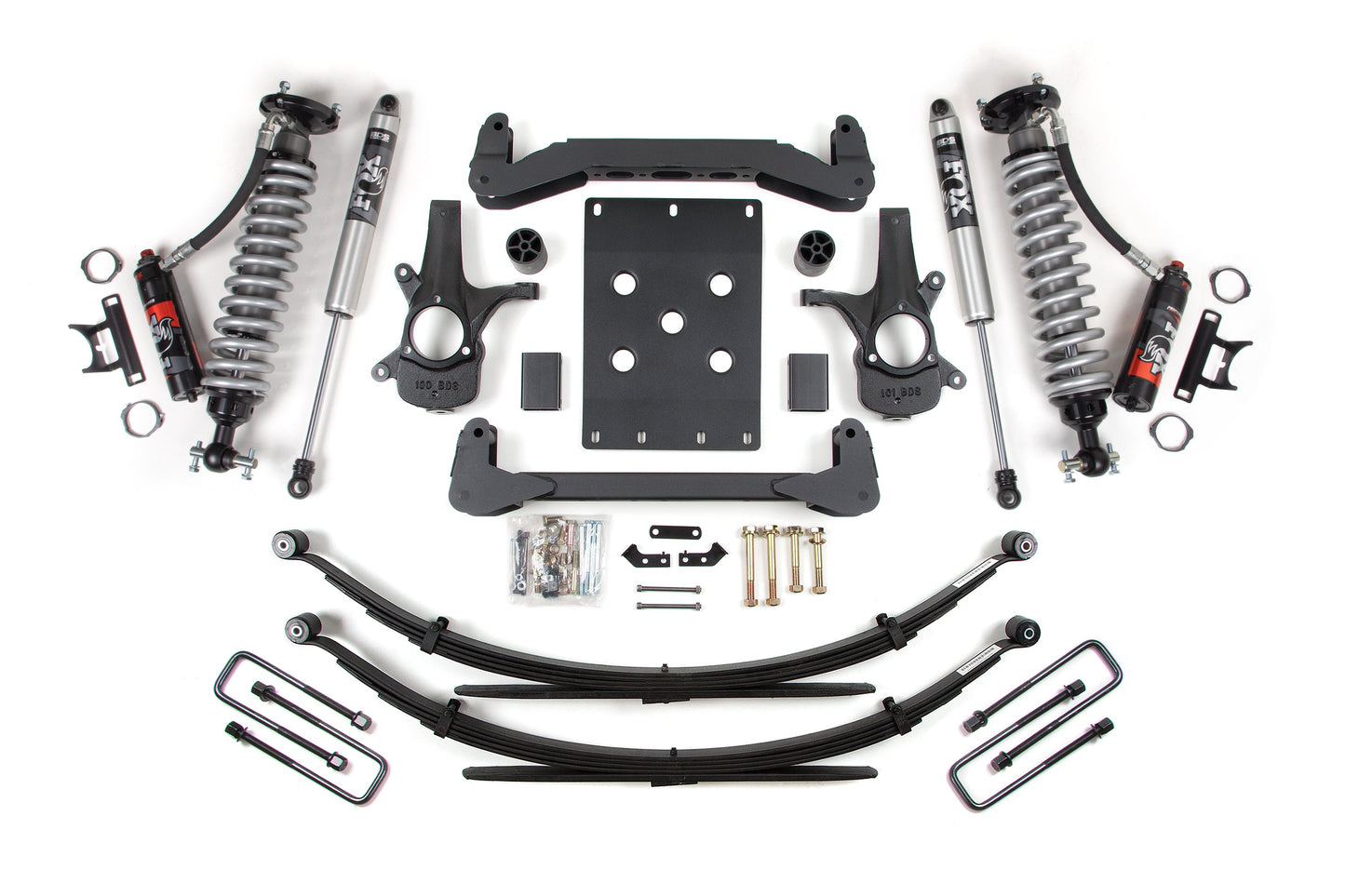 BDS Suspension 4 Inch Lift Kit | FOX Performance Elite Coil-Over | Chevy Silverado or GMC Sierra 1500 (07-13) 2WD