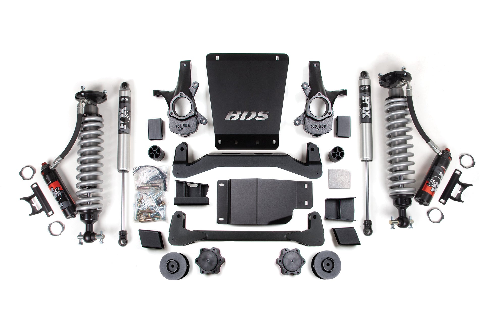 BDS Suspension 4 Inch Lift Kit | FOX 2.5 Performance Elite Coil-Over | Chevy/GMC Avalanche, Surburban, Tahoe, or Yukon 1500 (07-14) 4WD - Trucks R Us