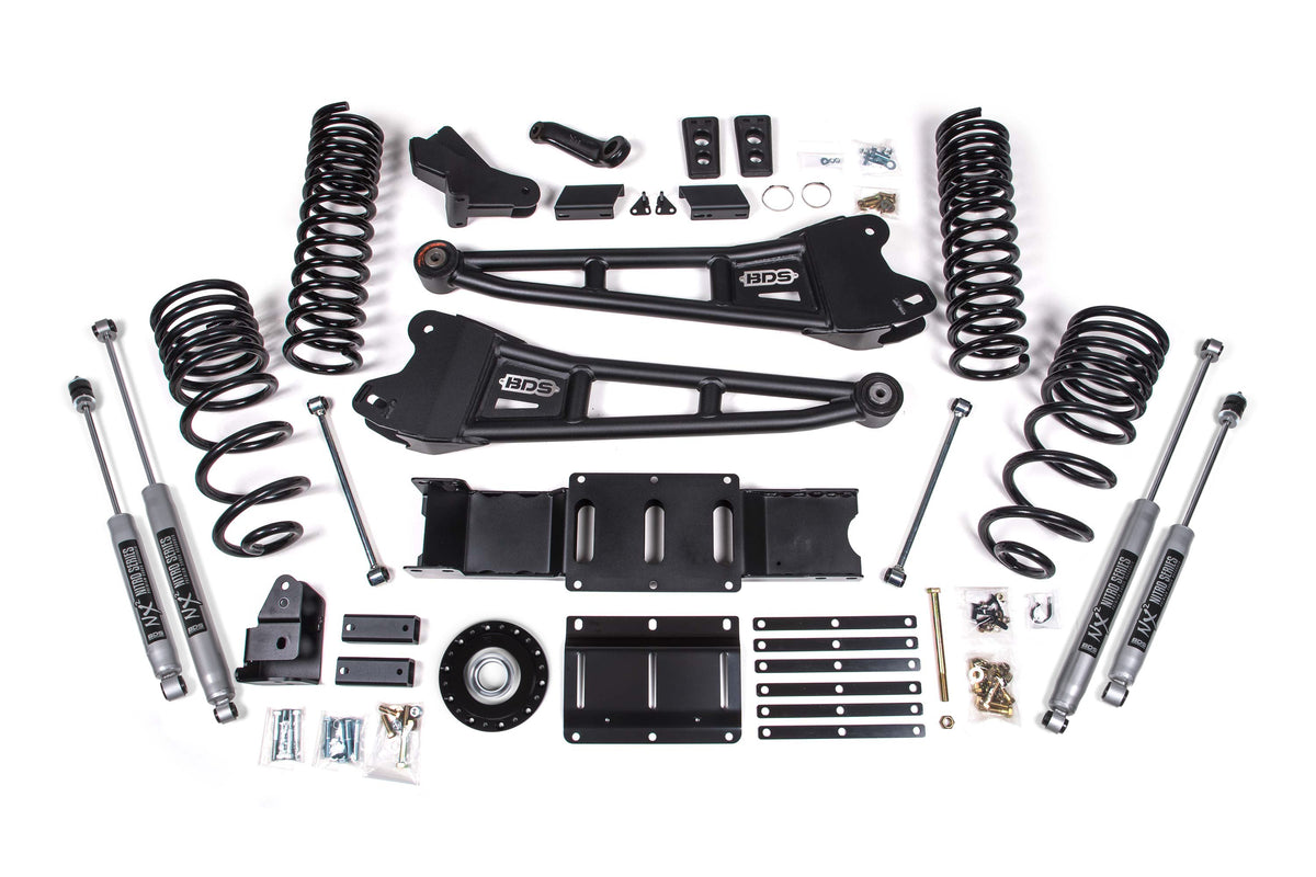 BDS Suspension 6 Inch Lift Kit w/ Radius Arms | Extended Travel | Ram 2500 (25-27) 4WD | Diesel