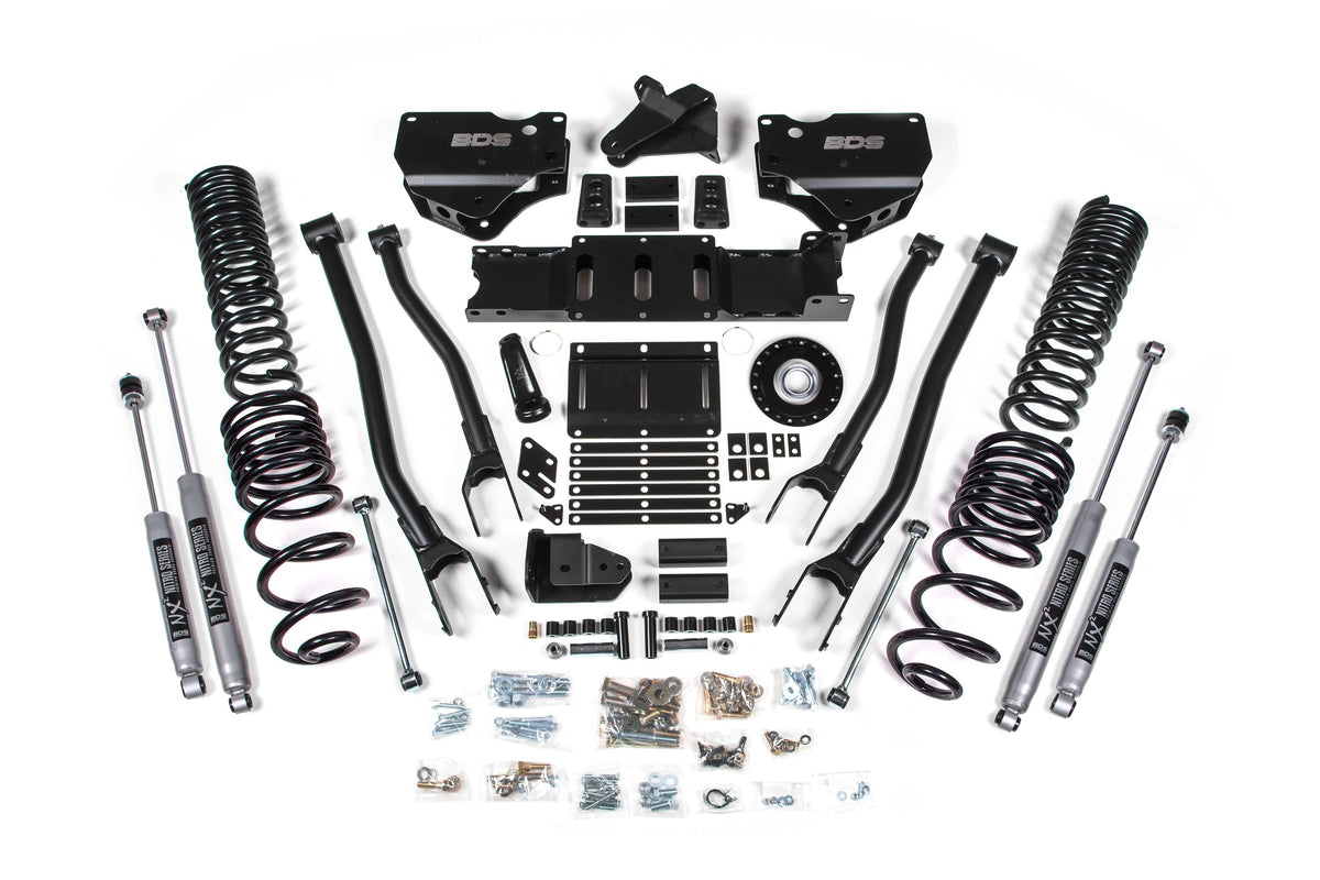 BDS Suspension 6 Inch Lift Kit w/ 4-Link | Extended Travel | Ram 2500 (25-27) 4WD | Diesel