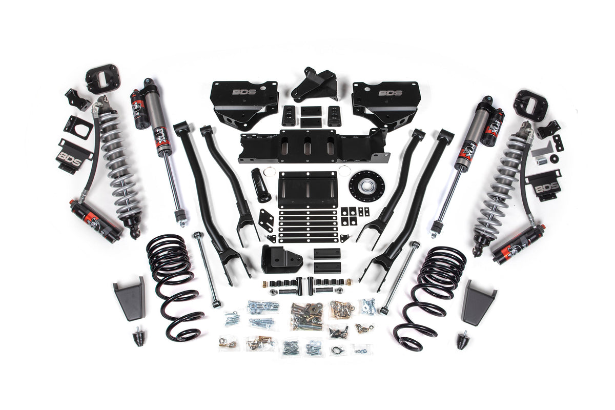 BDS Suspension 4 Inch Lift Kit w/ 4-Link | Extended Travel | Ram 2500 (25-27) 4WD | Diesel